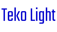 Teko Light font